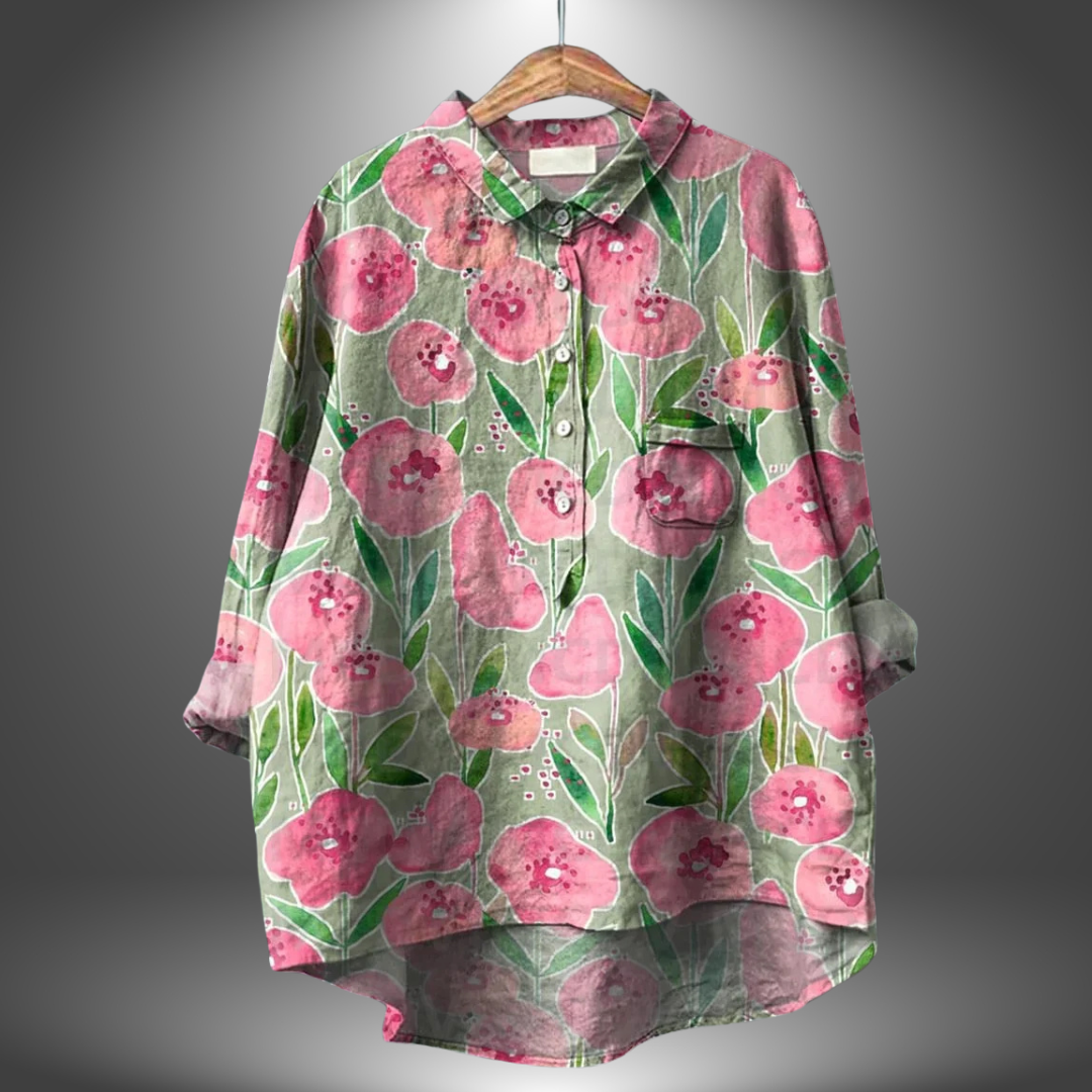 Luiza - Handmade Floral Shirt