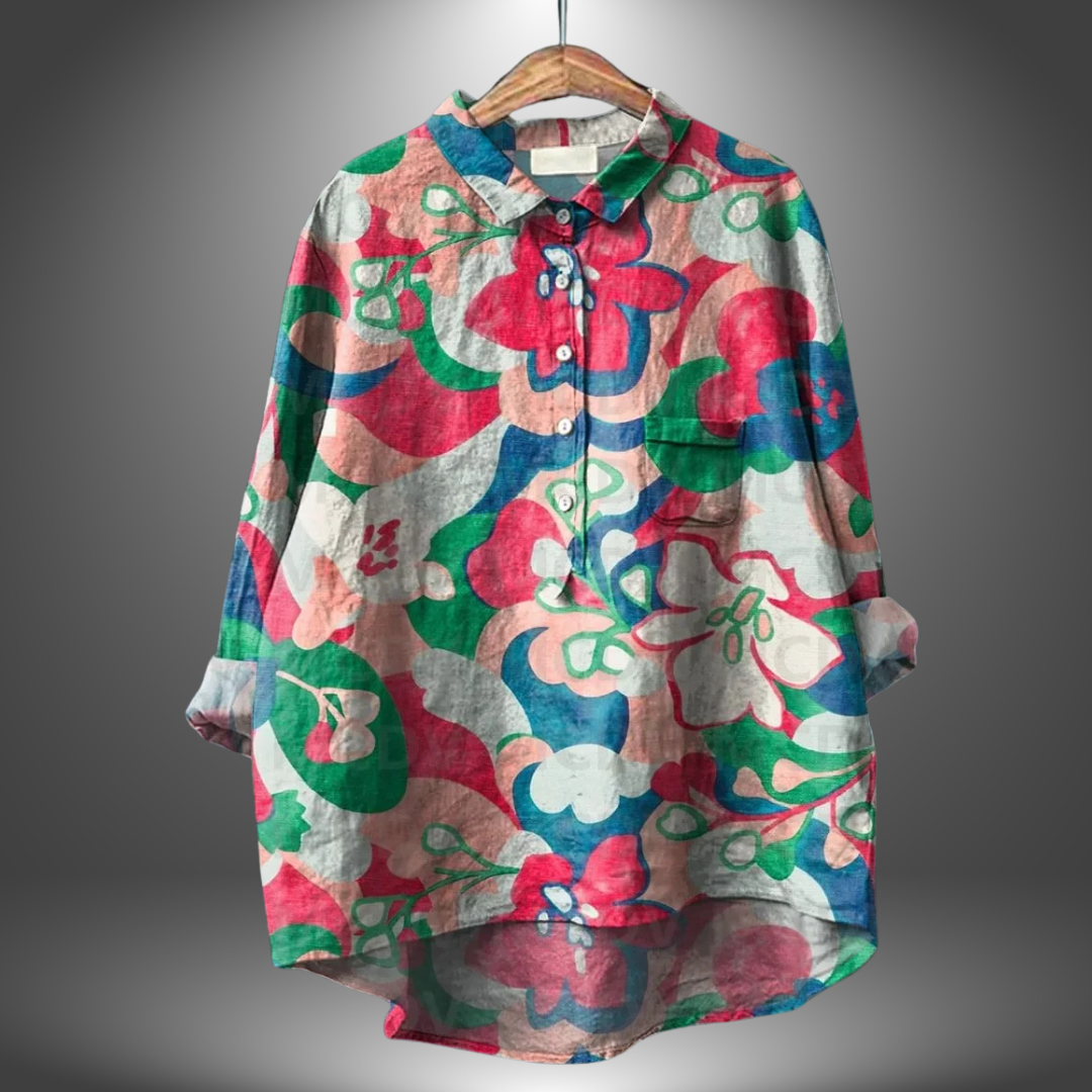 Luiza - Handmade Floral Shirt