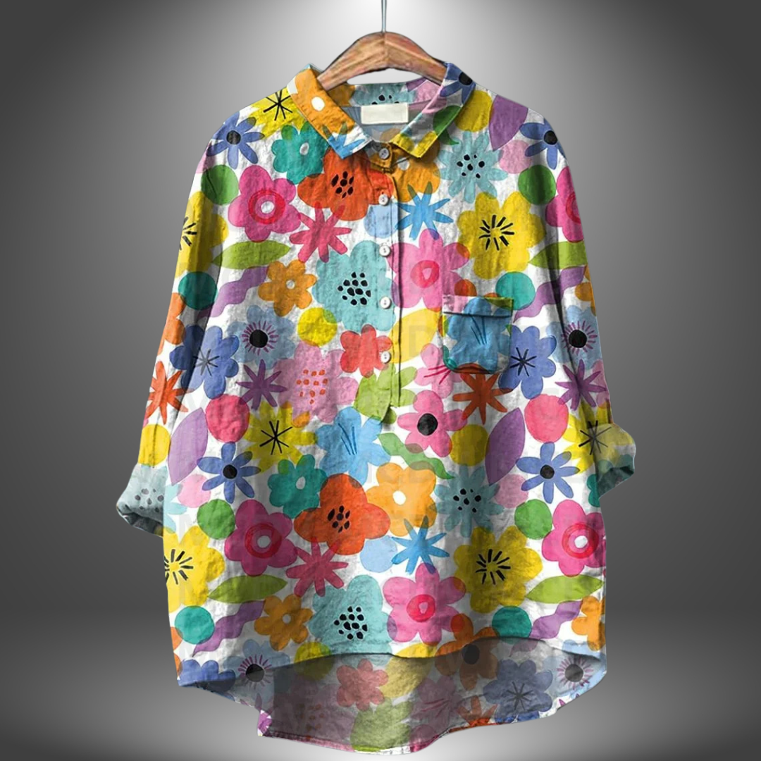 Luiza - Handmade Floral Shirt