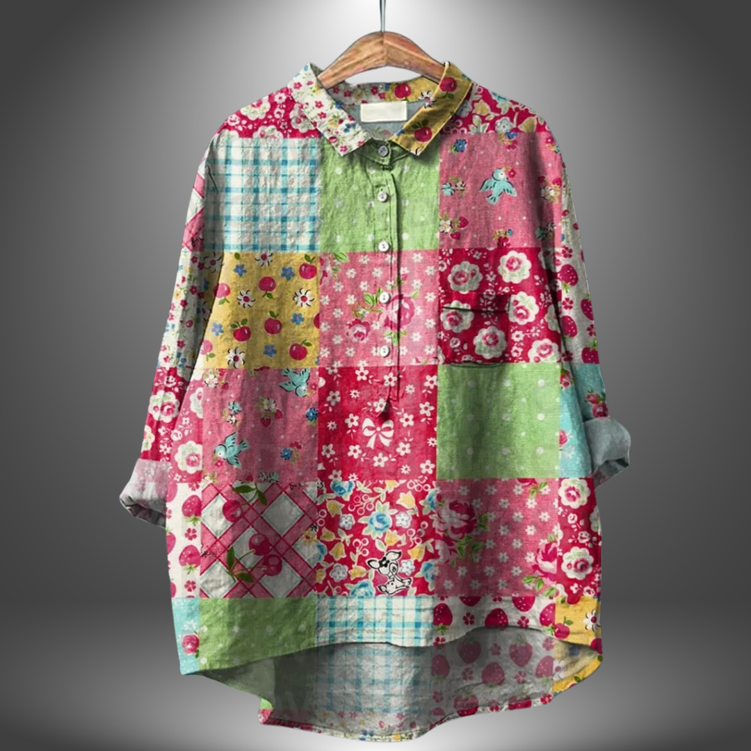 Luiza - Handmade Floral Shirt