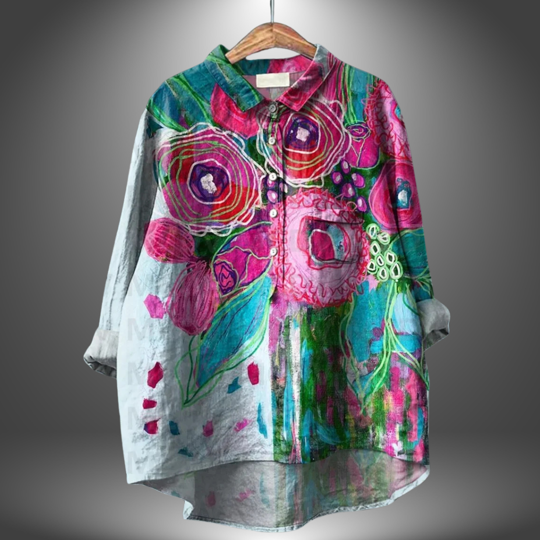 Luiza - Handmade Floral Shirt