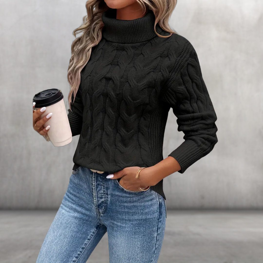 Isadora | Twisted Turtleneck Sweater