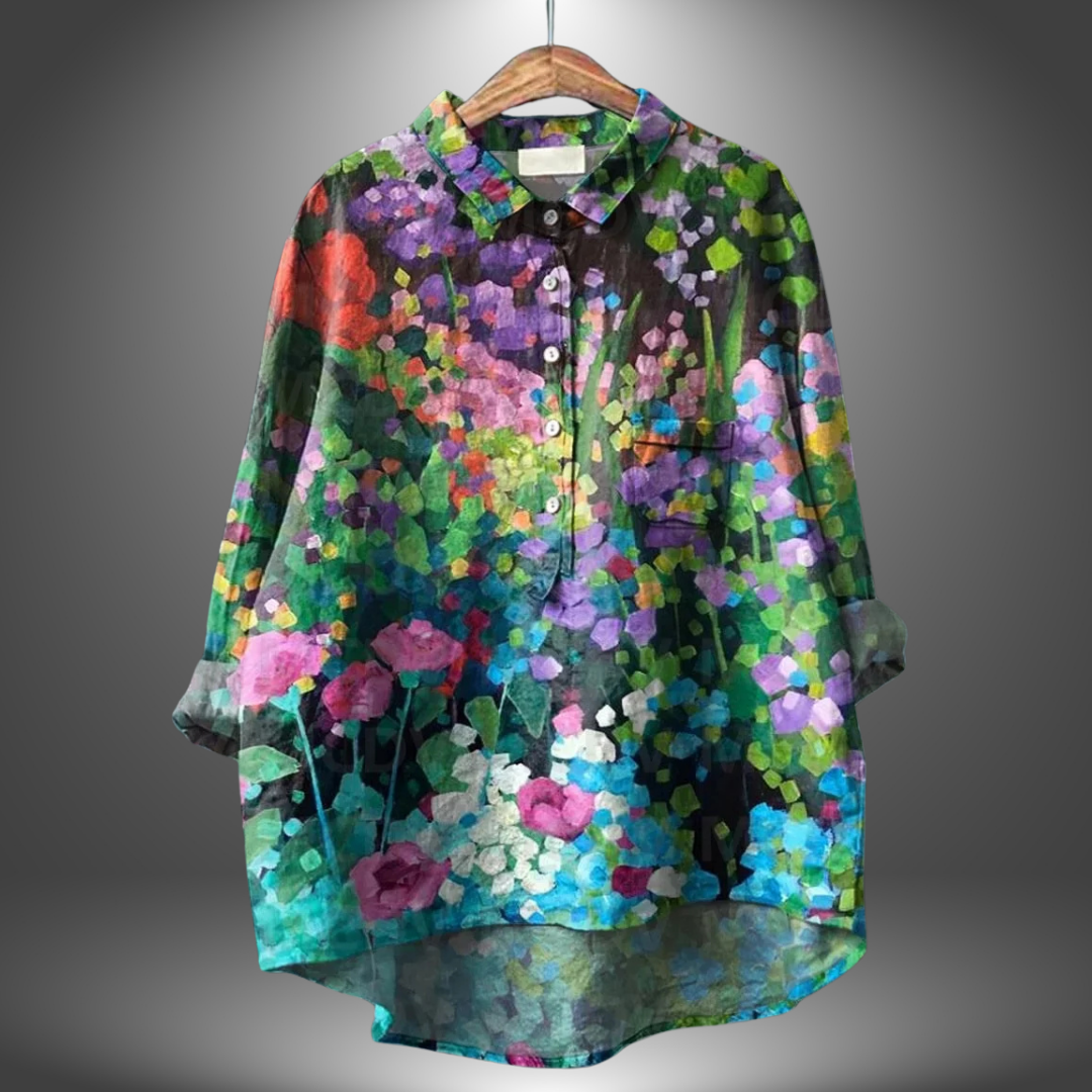 Luiza - Handmade Floral Shirt