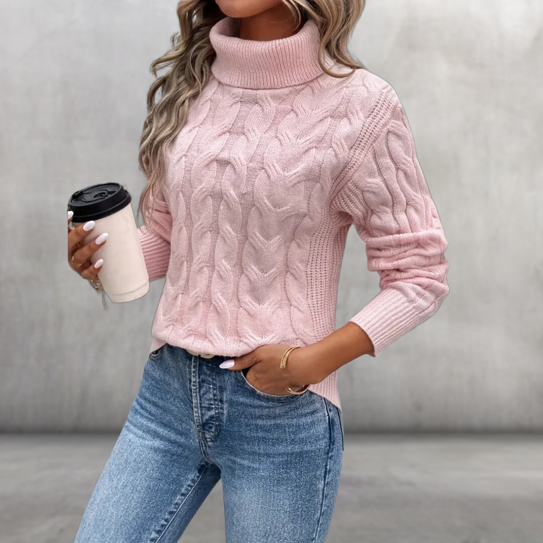 Isadora | Twisted Turtleneck Sweater