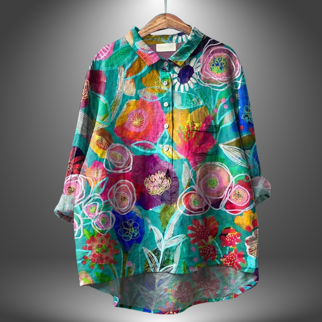 Luiza - Handmade Floral Shirt
