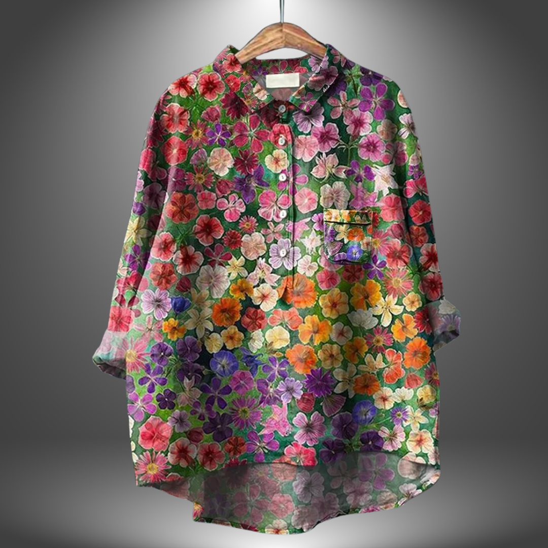 Luiza - Handmade Floral Shirt