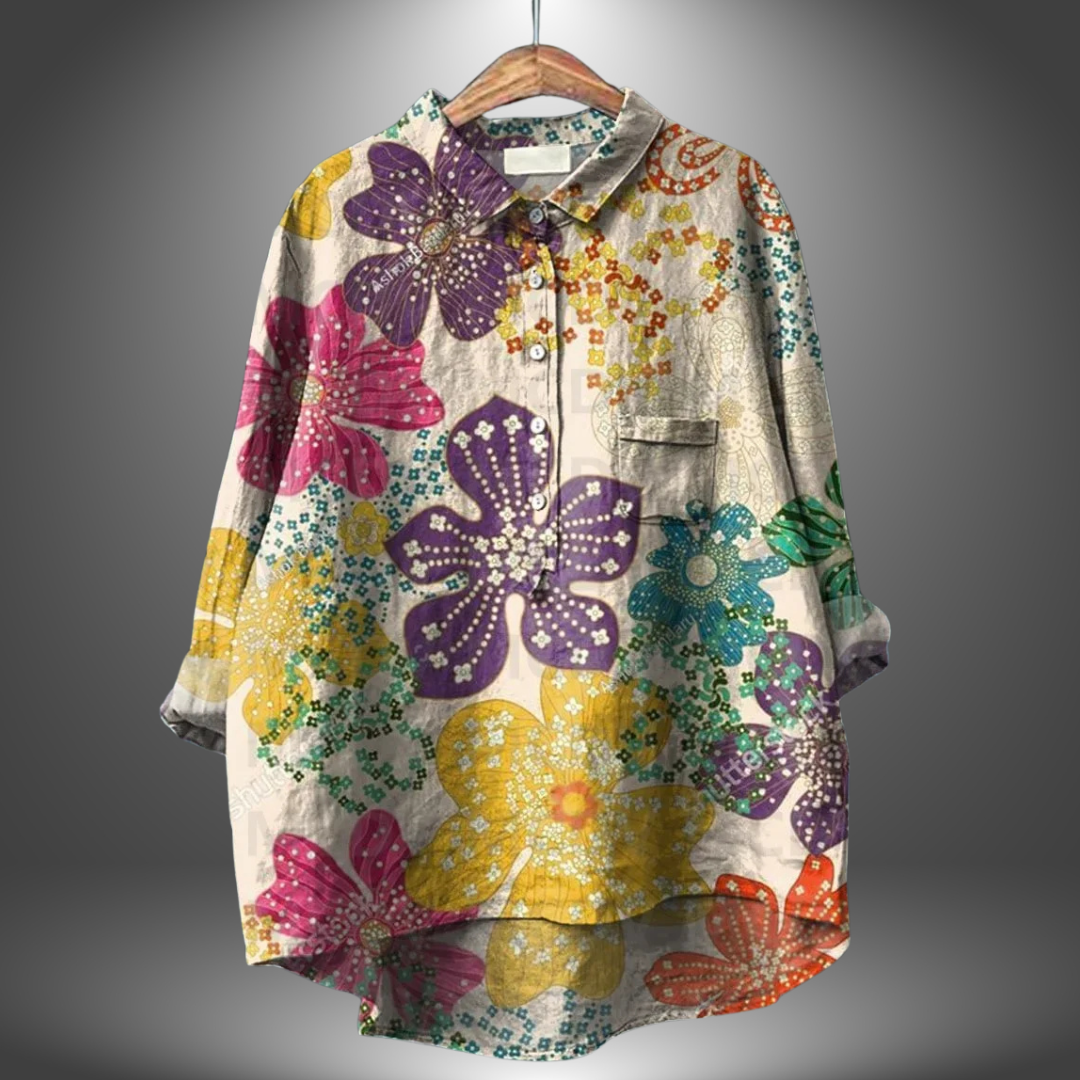 Luiza - Handmade Floral Shirt