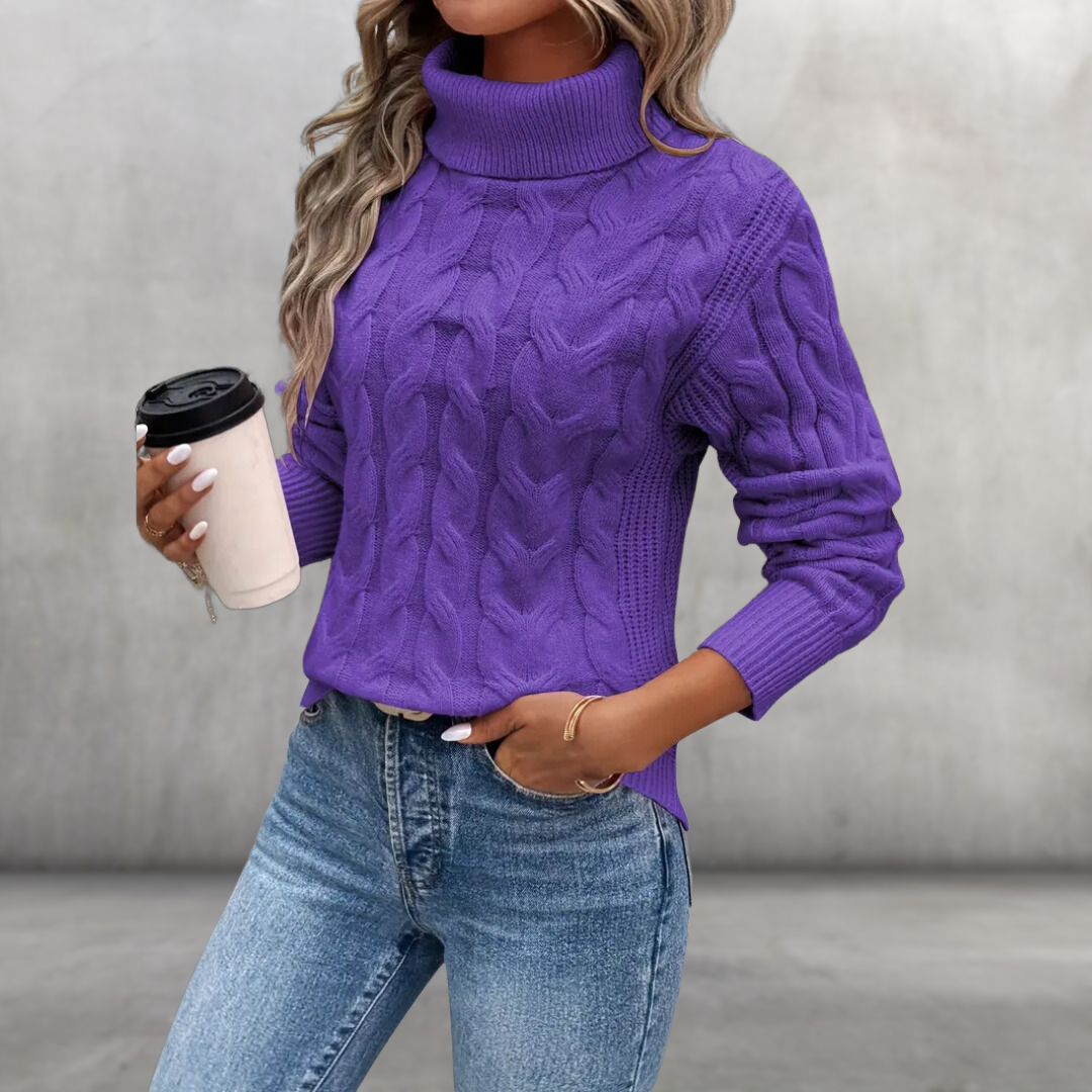 Isadora | Twisted Turtleneck Sweater