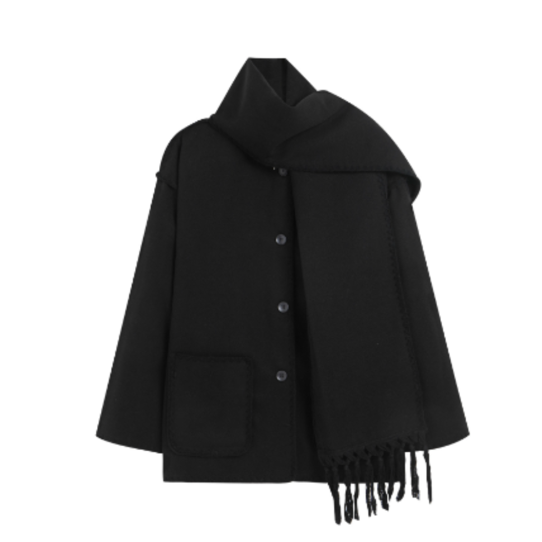 Viona - Comfortable Wool Cape Jacket