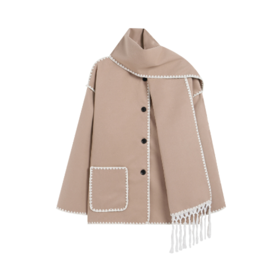 Viona - Comfortable Wool Cape Jacket