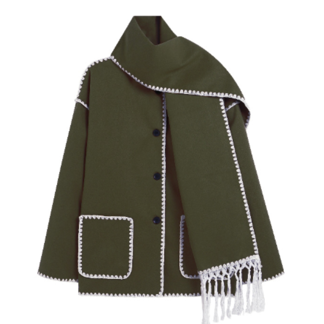 Viona - Comfortable Wool Cape Jacket