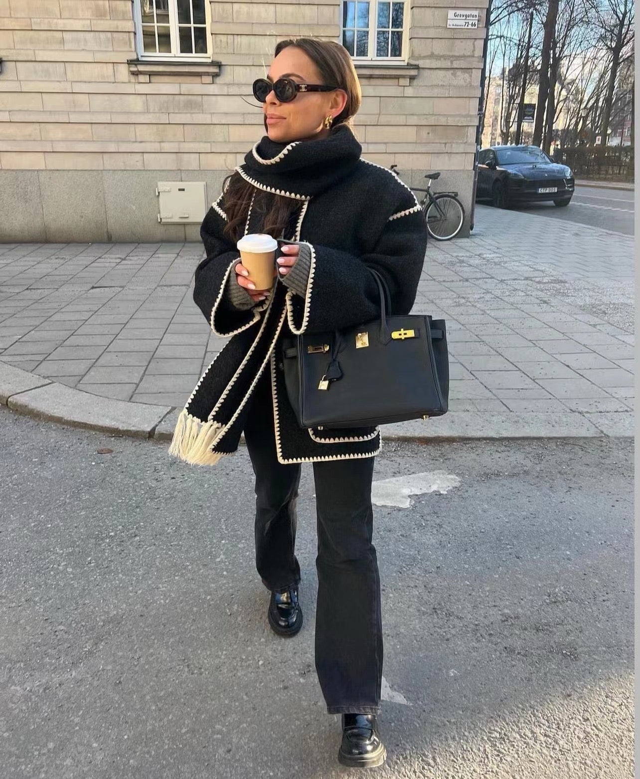 Viona - Comfortable Wool Cape Jacket