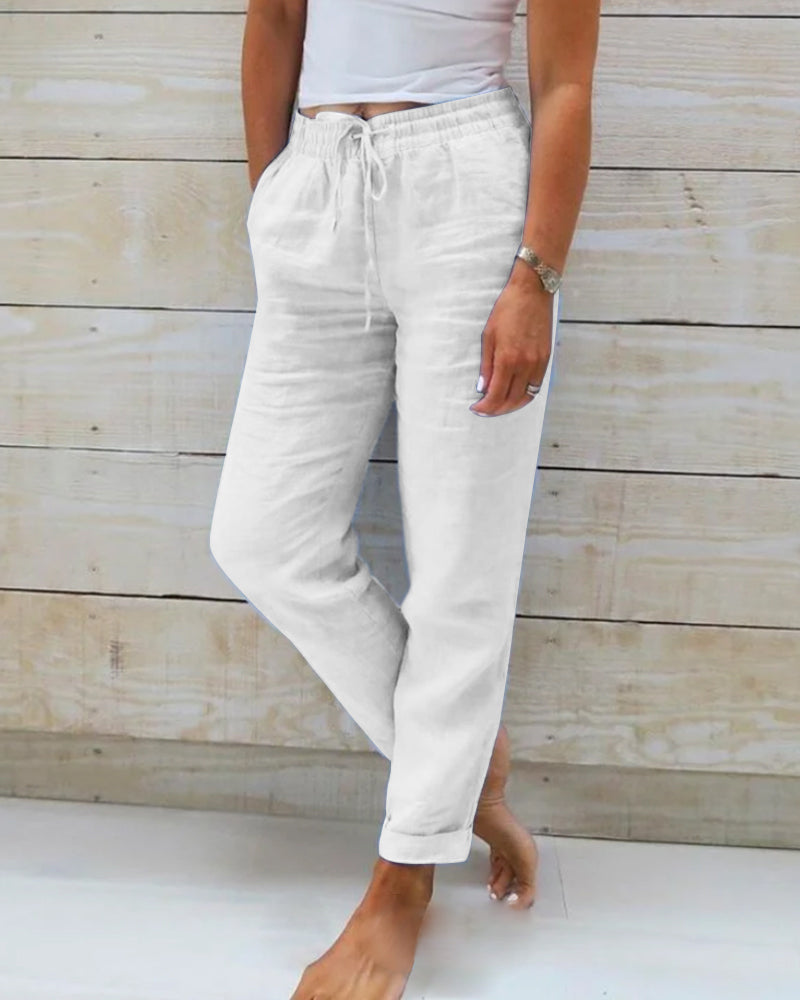 Bruna | Esteralda Cotton & Linen Trousers