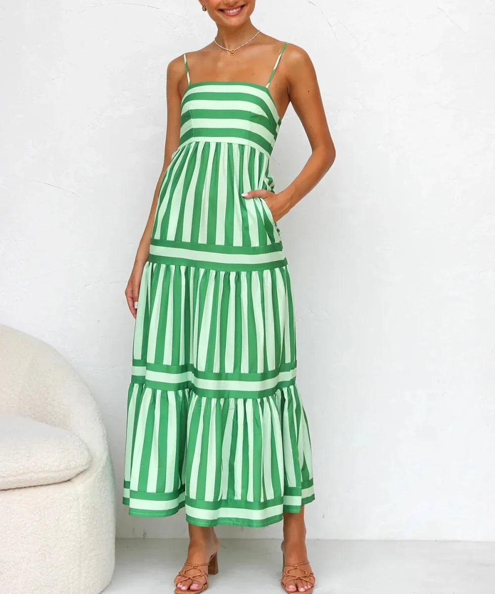 Candy  | Stripe Maxi Dress