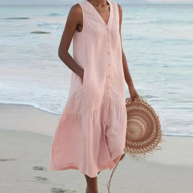 Sienna Linen Midi – Effortless Elegance in Every Step