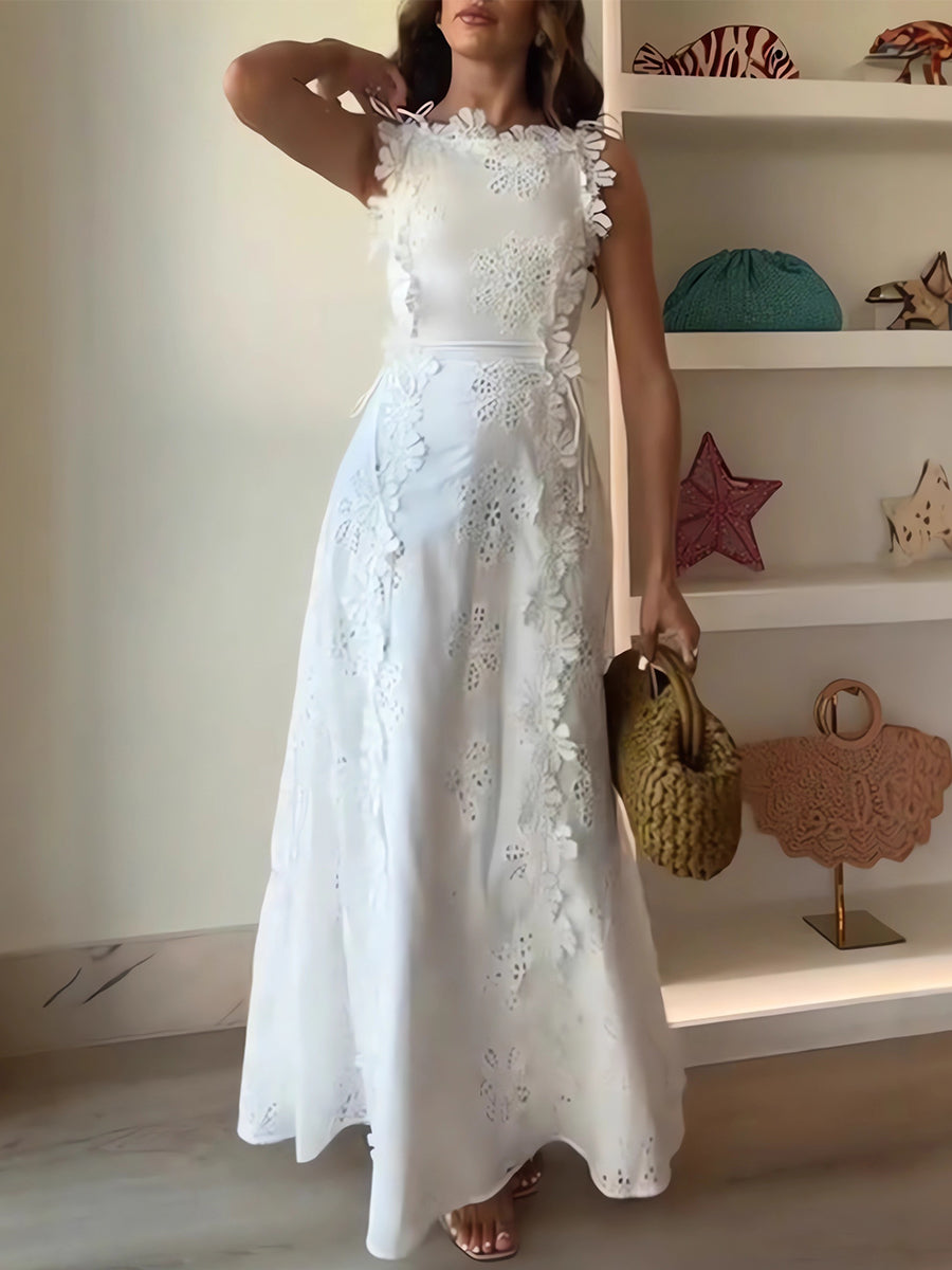 Livia | Embroidered Maxi Dress