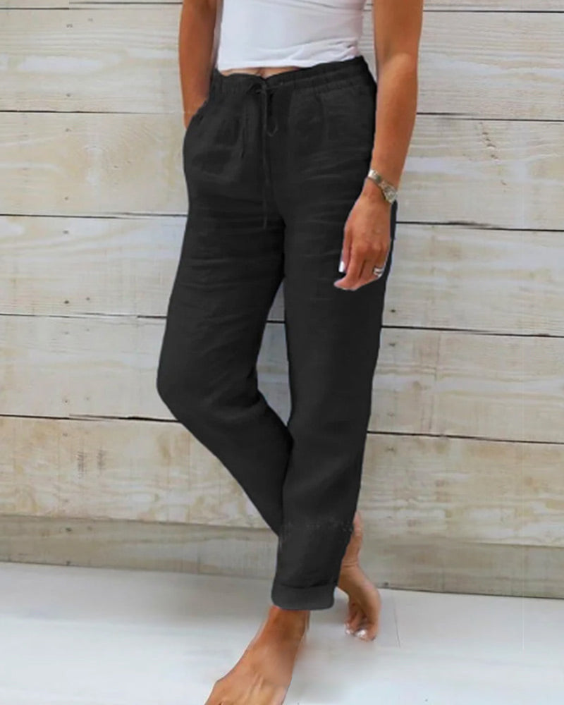 Bruna | Esteralda Cotton & Linen Trousers