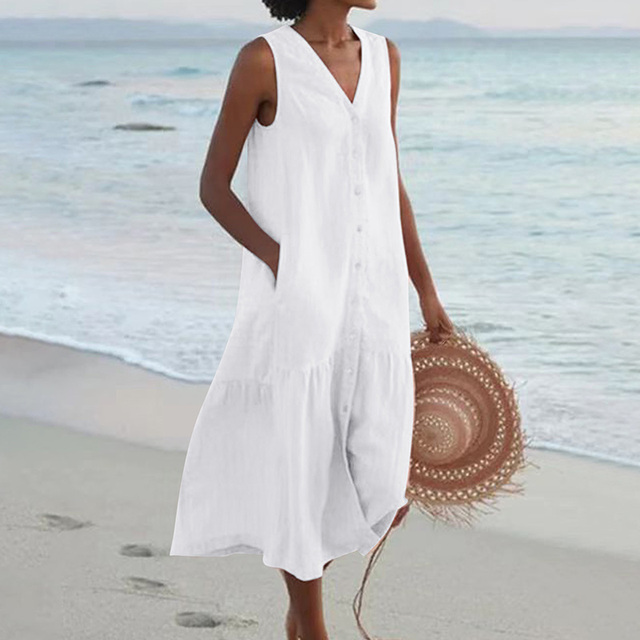 Sienna Linen Midi – Effortless Elegance in Every Step