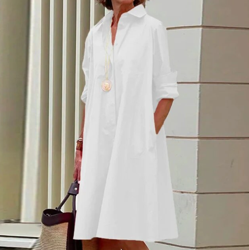 Yani | Plain Shirt Dress