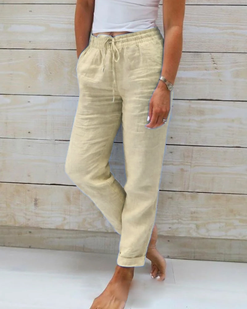 Bruna | Esteralda Cotton & Linen Trousers