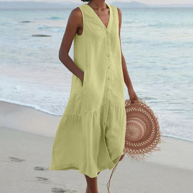 Sienna Linen Midi – Effortless Elegance in Every Step