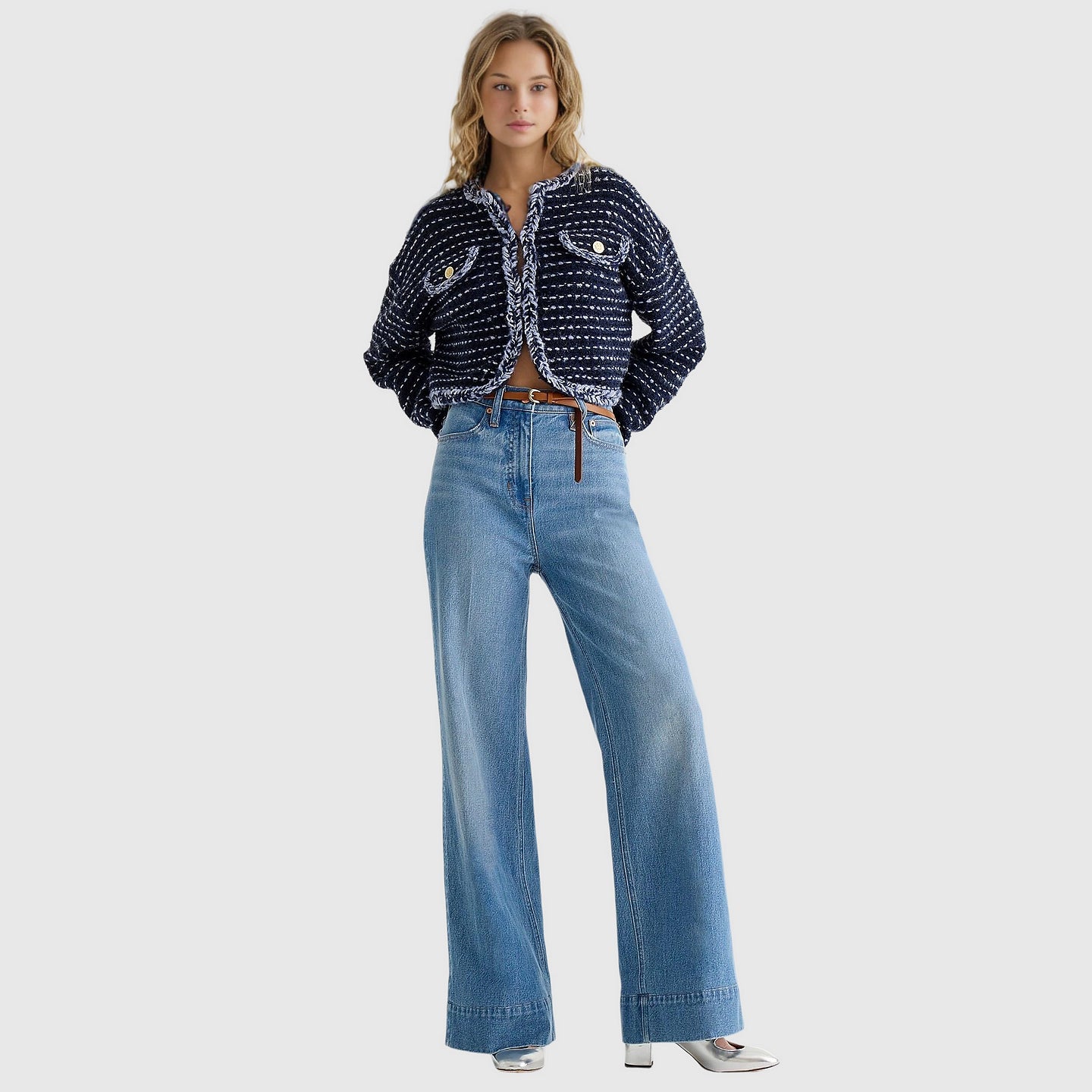 Arnu | Tall Wide Leg Denim Trouser