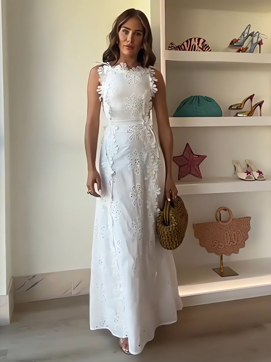 Livia | Embroidered Maxi Dress
