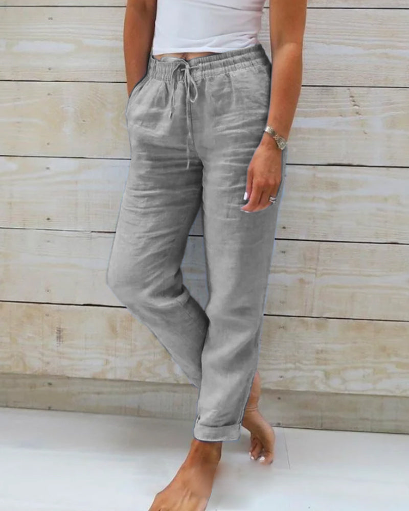 Bruna | Esteralda Cotton & Linen Trousers