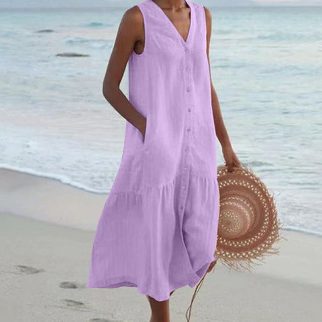 Sienna Linen Midi – Effortless Elegance in Every Step