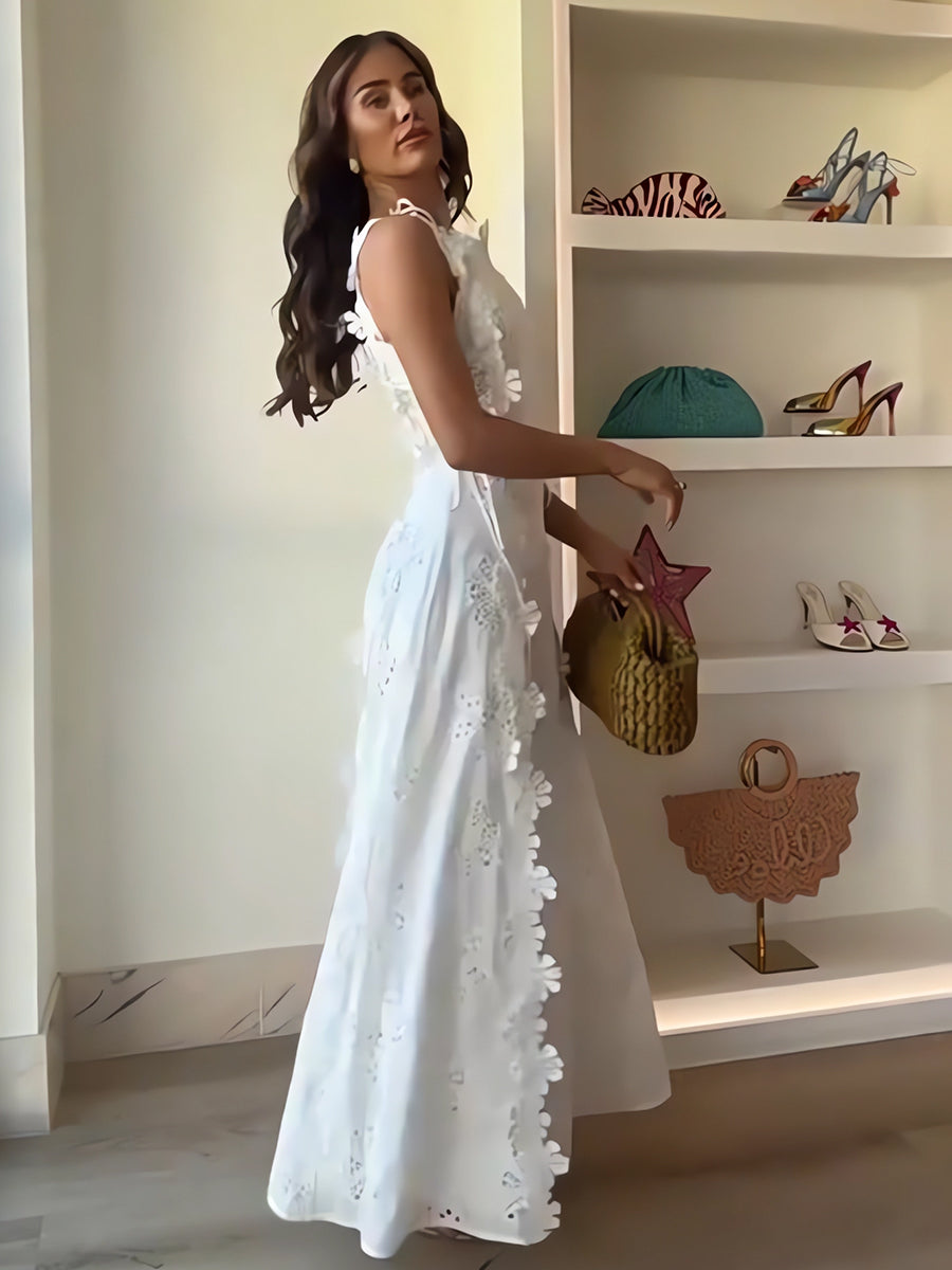 Livia | Embroidered Maxi Dress
