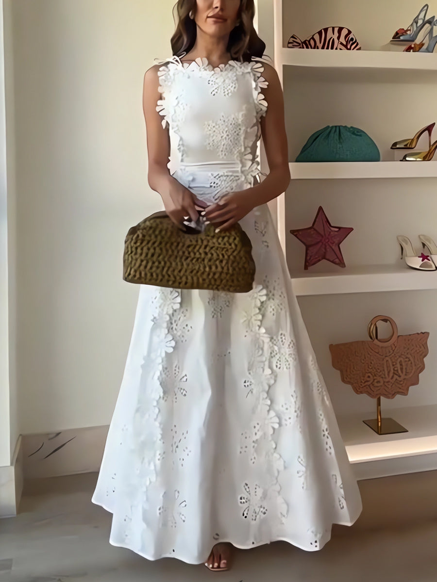 Livia | Embroidered Maxi Dress
