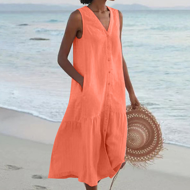 Sienna Linen Midi – Effortless Elegance in Every Step