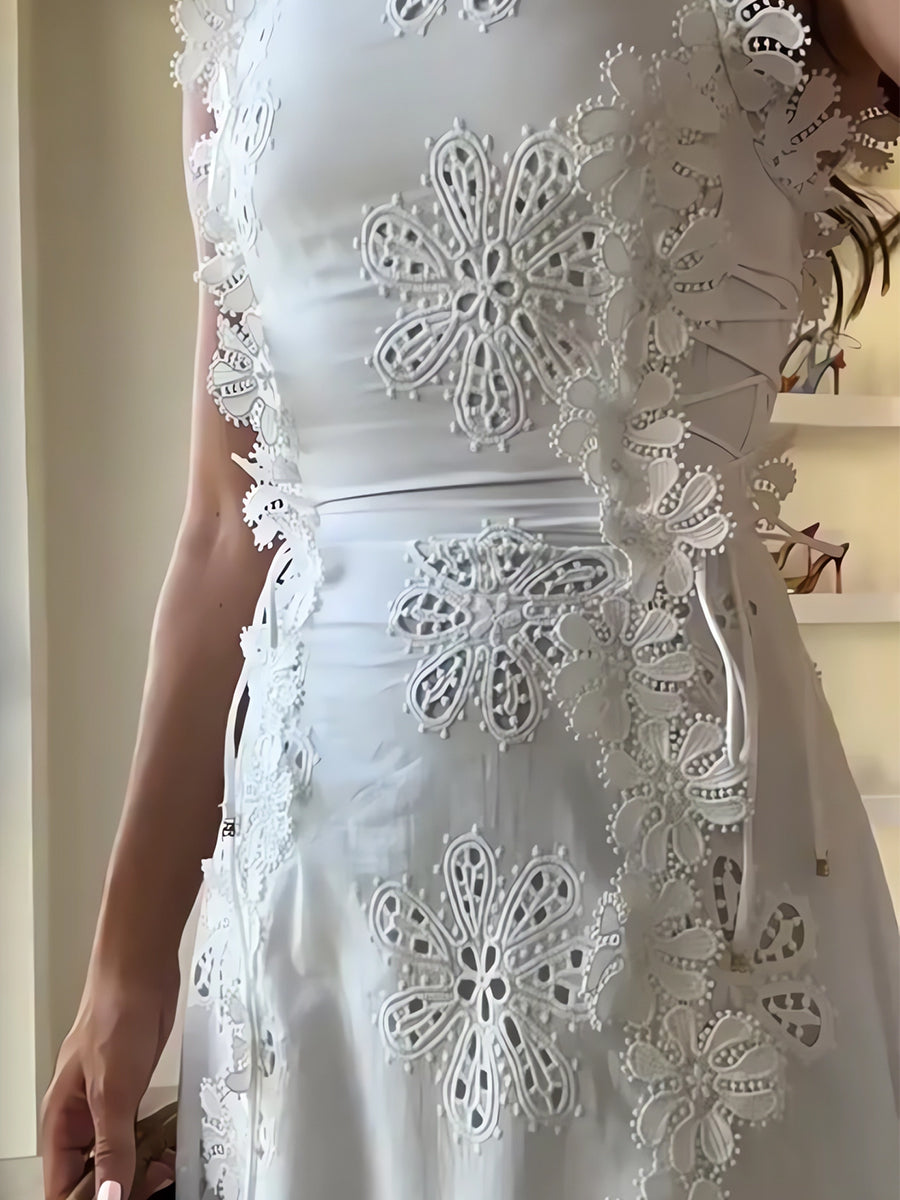 Livia | Embroidered Maxi Dress