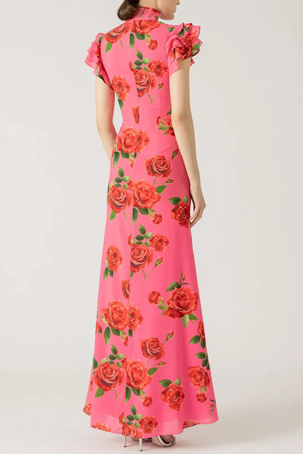 The Rose High Neck Dress