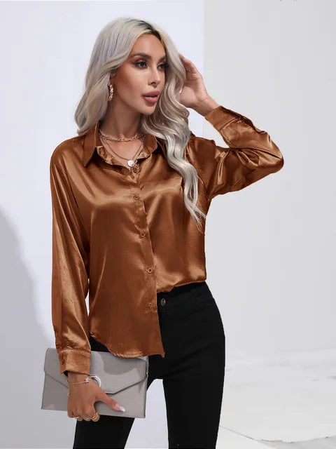 Lara | Elegant Satin Blouse