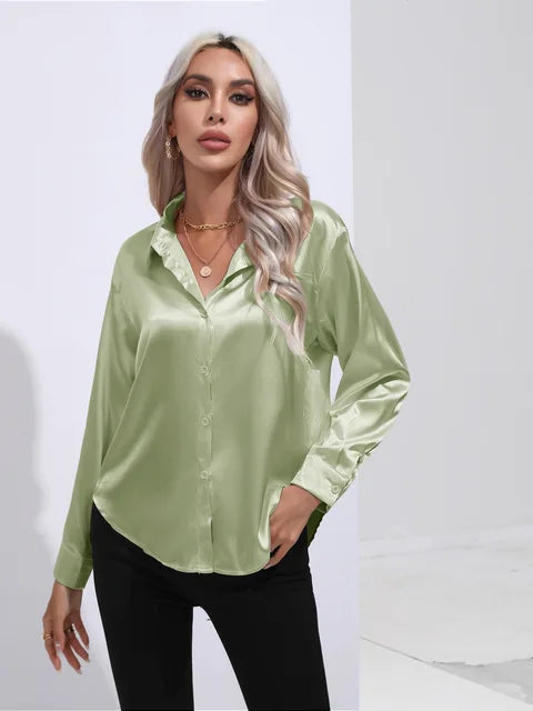 Lara | Elegant Satin Blouse