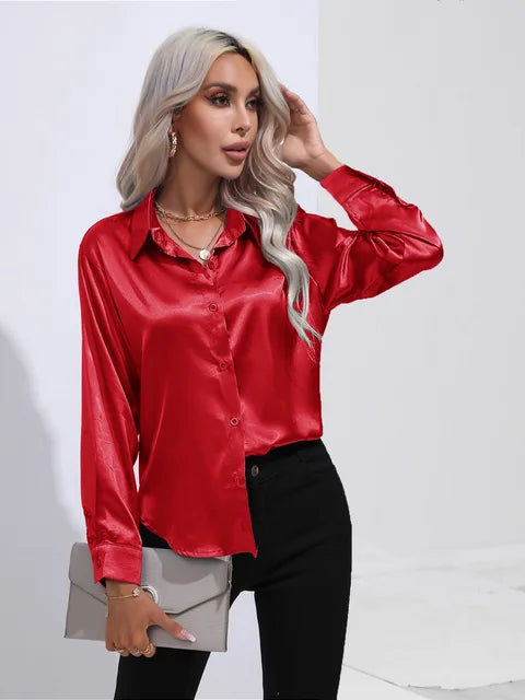 Lara | Elegant Satin Blouse