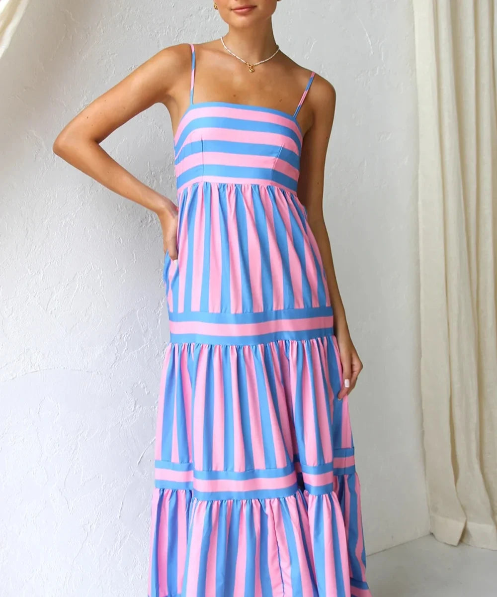 Candy  | Stripe Maxi Dress