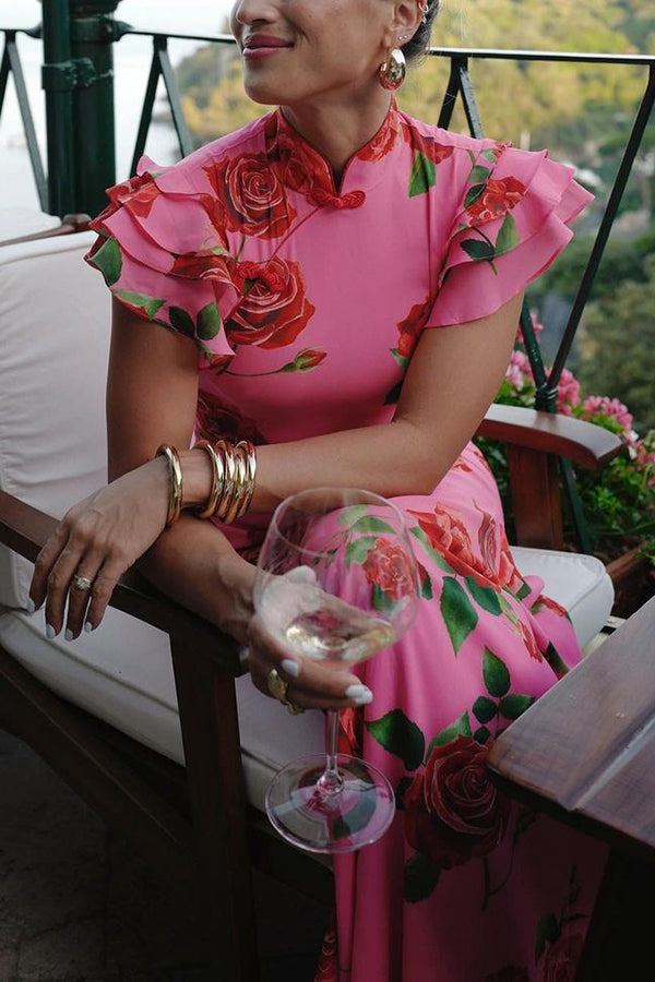 The Rose High Neck Dress