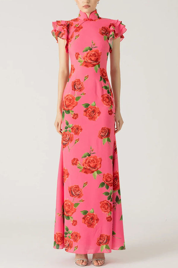 The Rose High Neck Dress