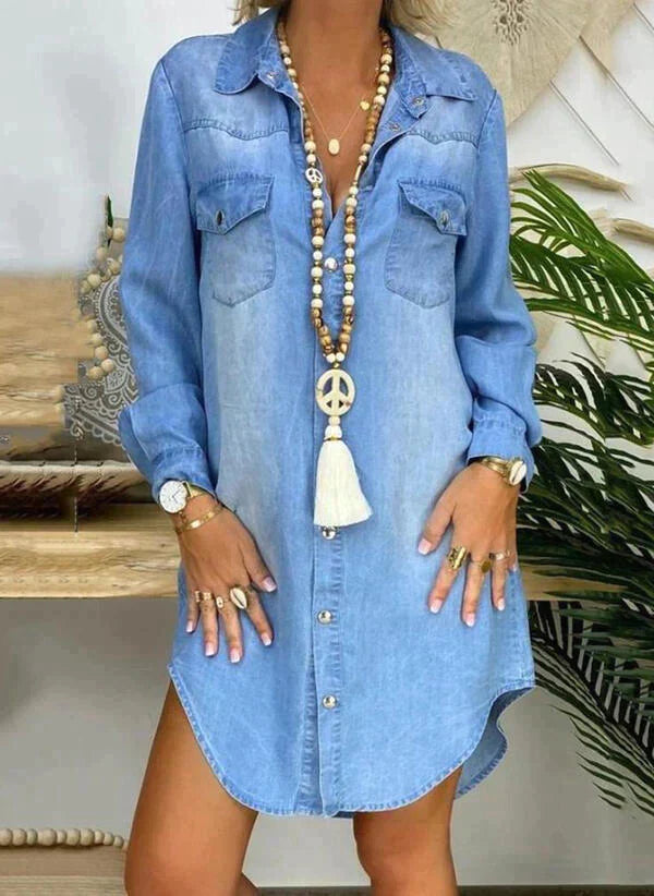 Jasmine - Denim Shirt Dress