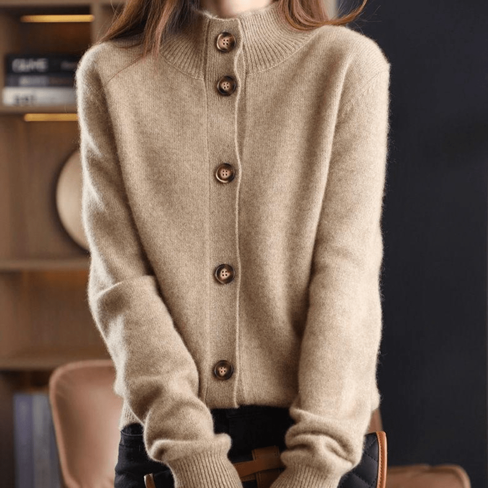 Anny | Cachemire Cardigan Tricoté