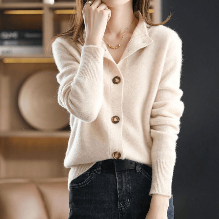 Anny | Cachemire Cardigan Tricoté