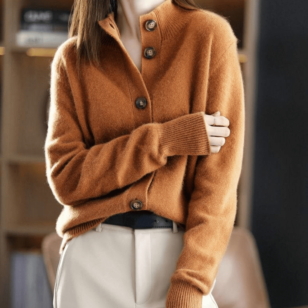 Anny | Cachemire Cardigan Tricoté