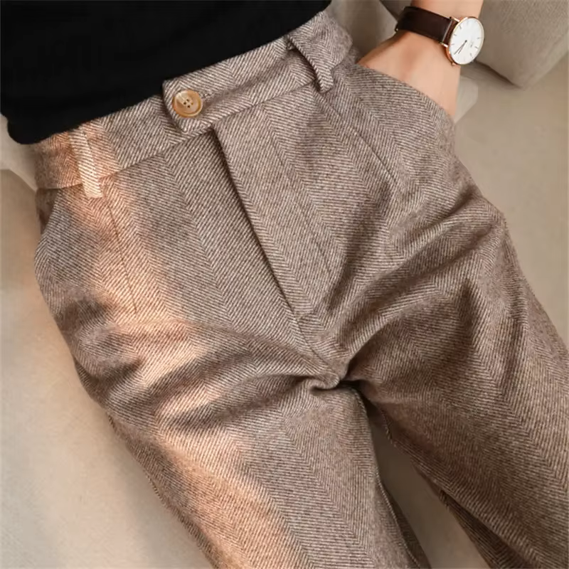 Matthew | Elegant Pure Wool Tailored Trousers