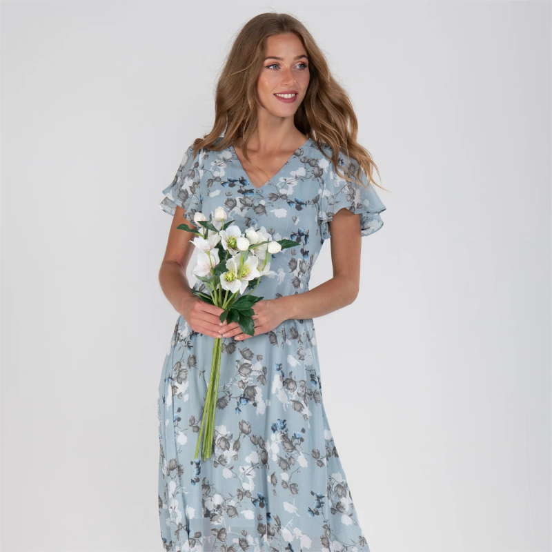 Elaria - Long Dress In Floral Print