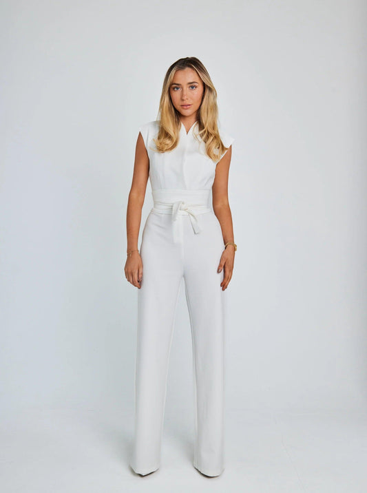 Jade - Elegant Sleeveless Jumpsuit