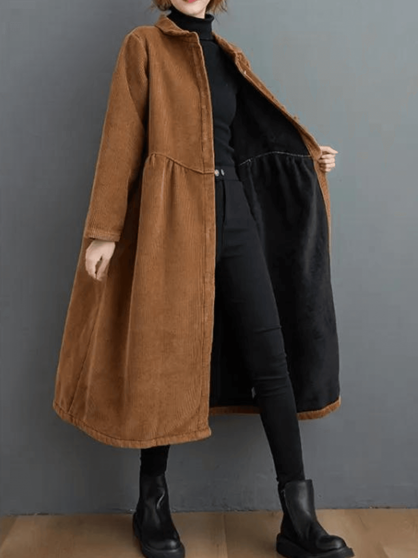 Women's Corduroy Trench Coats