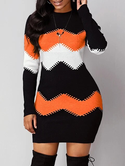 Lacey - Fashionable printed jersey dress