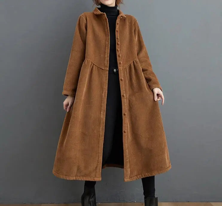 Women's Corduroy Trench Coats